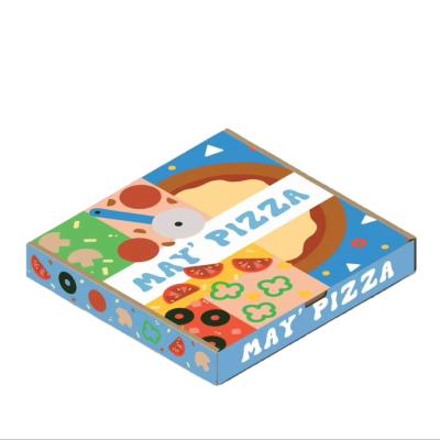 China Wholesale biodegradable can be customized logo printed vintage pizza box commercial for sale