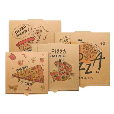 China Wholesale Custom Biodegradable Thickened Pizza Box Packaging Takeout Box for sale