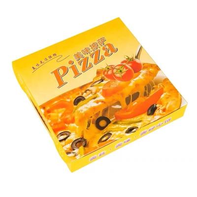 China Customized Disposable Pizza Box Commercial Insulation Biodegradable Pizza Takeout Packaging Box for sale