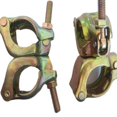 China Building construction aluminum scaffolding fixed or swivel couplers / pipe swivel clamp for sale