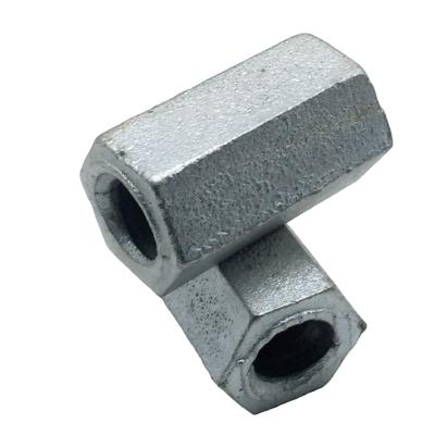 China Formwork Accessories Traditional Galvanized Cast Iron 15/17mm Tie Rod Hex Nut for sale