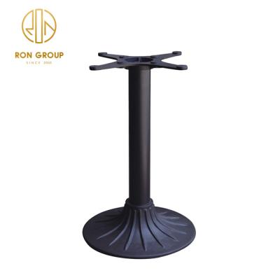 China Modern Black Durable Round Table Base Metal Table Leg For Table Tops for sale