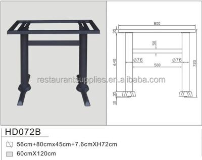 China Restaurant Furniture Parts Metal Table Base Iron Frame Table Base Table Leg Brackets for sale