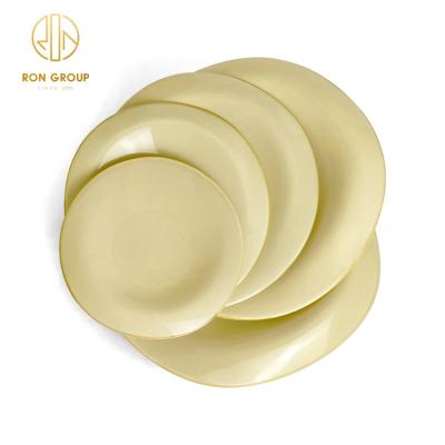 China Sustainable Restaurant Ceramic Dishes Dish Irregular Custard Odd Porcelain Shallow Plate Dessert Snacks Appetizers for sale