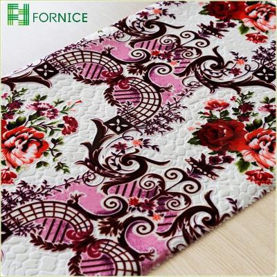 China Wholesale Good Quality Flame Retardant Italian Velvet 100%Polyester Burnout Printed For Sofa Fabric for sale