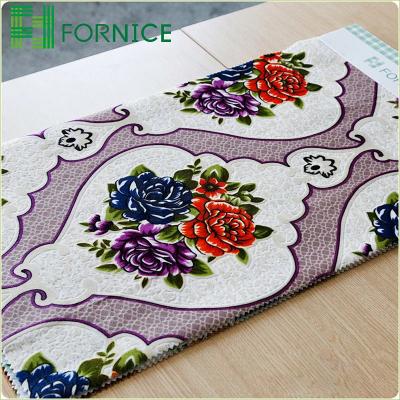 China Factory sale flame retardant warp knitted 100%polyester Italian velvet burnout printed for sofa fabric for sale