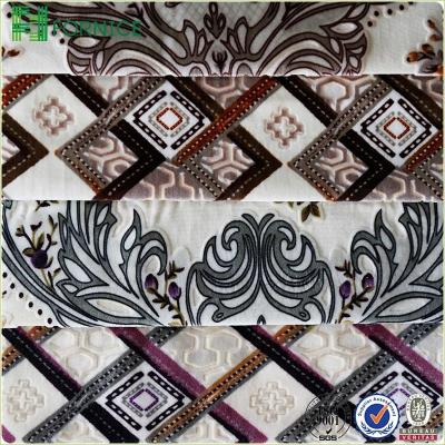 China 2022New Design Top Quality Italian Velvet 270GSM Flame Retardant Burnout Printed For Sofa Fabric for sale