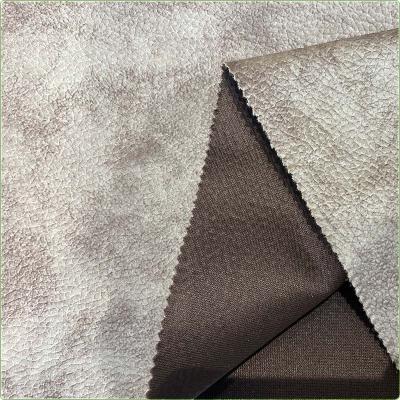 China Good Quality Low Price 180-500GSM Polyester 100% Polyester Upholstery Shrink-Resistant Suede Sofa Material Fabric Leather For Sofa for sale