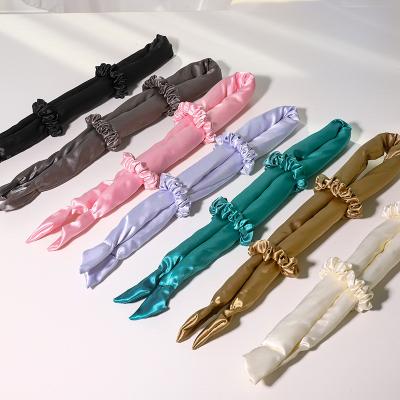 China 2021 New Design Hair Decoration WT293B 2021 New Design Stick Headband High Quality Fashionable Elegant Headdress Pure Color Smooth Cloth for sale