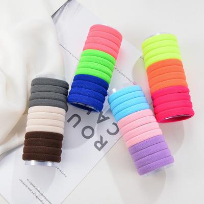 China New Fashion WT061B Korean Candy Color Soft and Comfortable Seamless Hair Rope Hair Accessories 24 Piece Leather Band Hair Circles for sale