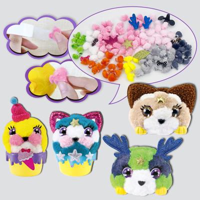 China Creative Animal Educational Diy Toys Other Educational Toys For Children DIY Plush Craft Arts Creative Diy Animal Educational Toys for sale