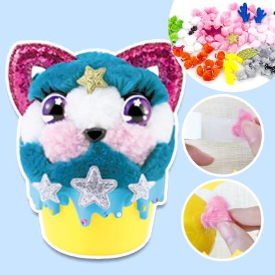 China Cat Kids Toys 2022 DIY Plush Craft Art Other Educational Toys DIY Handwork Plush Craft Animal Cat for sale