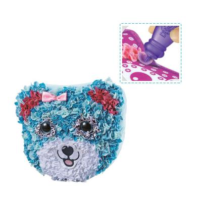 China DIY Art Craft Toy Other Toys Kids Bear Handmade DIY Pillow Stuffed Art Craft Toy From Kit Stab Fabric By Number for sale