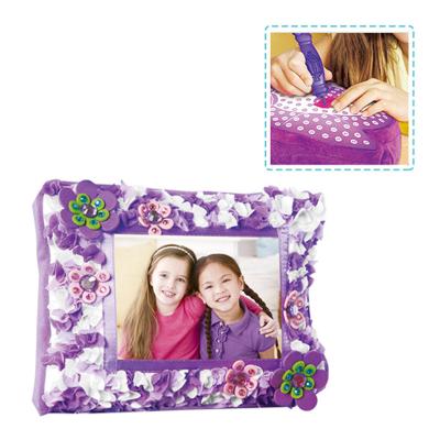 China Creative DIY Super Fine Fabric Arts Needlework Frame Fabric Needle Punch Frame Handmade Craft For Kids Study for sale