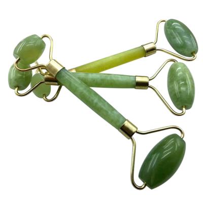 China Eco-friendly Cheap Facial Head Foot Body Beauty Sale Natural Green Jade Roller Neck For Face Massager Tool V012 for sale