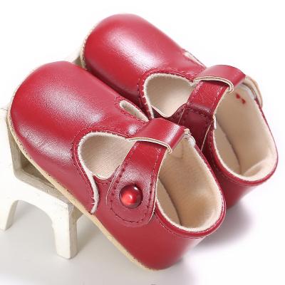 China Baby Shoes Beauty Girls Sweet-bar Mary Jane Shoes Kids Leather Flat Casual Shoes Factory and Casual V006-1 for sale