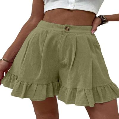 China European and American women's new QUICK DRY high waist shorts in the summer casual wide leg pants loose V060 for sale