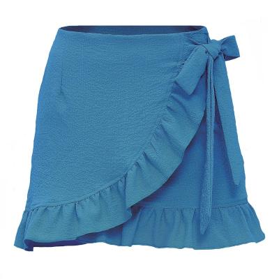 China 2022 Fashion Women's Anti-Static Skirt For Women High Waist Summer Mini Skirt Plus Size Solid Skirt V063-1 for sale