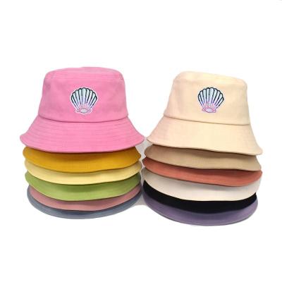 China Beautiful Cotton Picture Bucket Hat Beach Fisherman Hats Double-Side-Wear Unisex Reversible Bucket Hats for sale