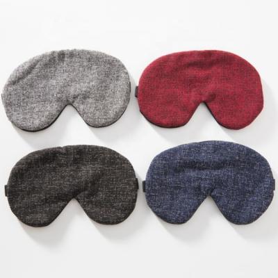 China Promote Solid Color Unisex Canvas Comfort Sleep Cloth Shading Eye Mask for sale