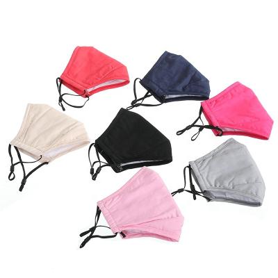 China 2020 New Style Unisex Cotton Cloth Mouth Cover Cloth Dustproof Reusable Washable Face Masks With Filter for sale