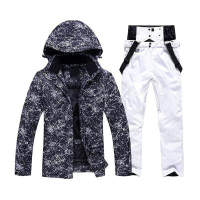 China FREE SAMPLE Fashion Breathable Women's High Quality Ski Suits Waterproof Snowboarding Windproof Colorful Printed Ski Jacket And Pants for sale