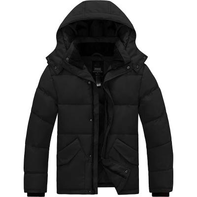 China Free Sample New Fashion Men's Winter Hooded Coat QUICK DRY Thicken Jacket Outdoor Sports Warm Practical Outerwear for sale