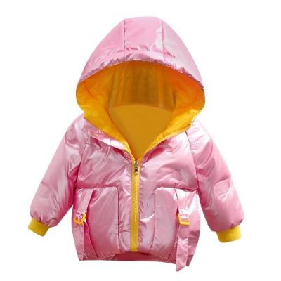 China FREE SAMPLE Anti-wrinkle Light Warm Color Winter Coat Gradient Outwear Baby Girls Toddler Girls Jacket Hooded Jacket for sale