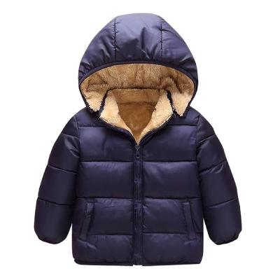 China FREE SAMPLE Anti-wrinkle Baby Winter Hooded Stripper Coat Snowsuit Warm With Hat Zipper Outwear for sale