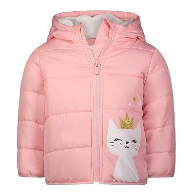 China Anti-Wrinkle FREE SAMPLE Girl's Fleece Striped Stripper Jacket Coat for sale