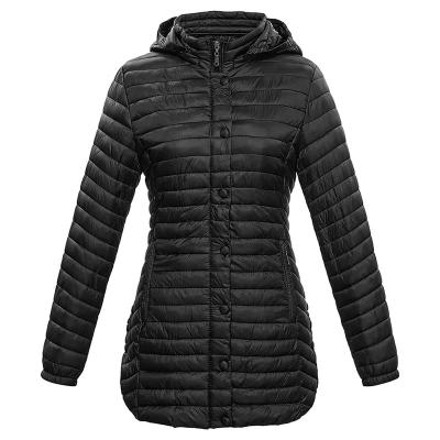 China FREE SAMPLE Anti-Wrinkle Warm Winter Long Coated Women Faux Hooded Removable Jackets Female Windproof Casual Outerwear for sale