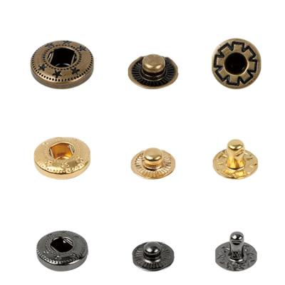 China SAS 8-21mm Nickel Free Low Price Guaranteed Quality Metal Cheap Custom Snap On Buttons Set for sale