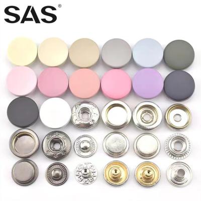 China SAS Fashion Metal Nickel Free Custom Jeans Snap Button For Jeans Bags Apparel Customized Logo Snap Fastener for sale