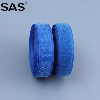 China SAS Viable Factory Competitive Price Self-Adhesive Colorful Nylon Hook And Loop Self-Adhesive Elastic Band for sale