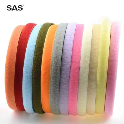 China SAS China Manufacturer Custom Logo Size Nylon Tape Adjustable Hook And Loop Fastener Viable Tape For Bags Shoes for sale