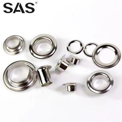 China SAS Garment Accessories Stainless Steel Grommets Metal Different Size Nickel Free Brass Grommets For Shoes Clothes for sale