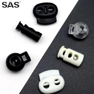 China Good Quality Black Price Voucher White SAS 2 Hole Custom Plastic Stopper Nickel Free Workmanship for sale