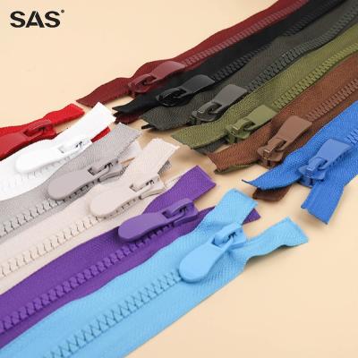 China SAS Nickel Free Guaranteed Quality Appropriate Price Zinc Alloy Plastic Triangle Teeth Zipper for sale