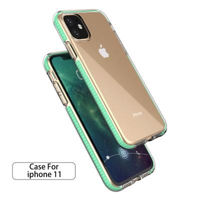 China Clear Candy Color Shockproof Soft TPU For iPhone 11 Shockproof Case With Mobile Camera Protective Cover For iPhone 11 Pro Max for sale