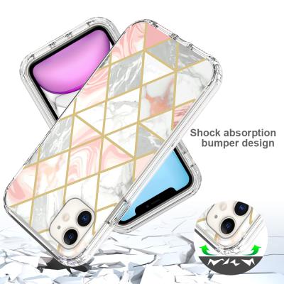 China New Design Shockproof 2 IN 1 TPU PC Gradient Back Cover Shockproof Mobile Phone Case For iPhone 12 Pro/12 Pro/12 Mini/12 Max Pro for sale