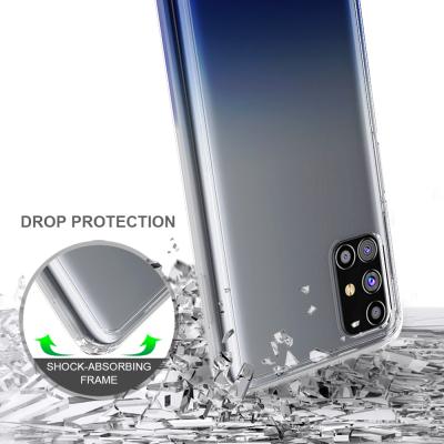 China High Shockproof Clear Soft TPU PC Back Cover Case For Samsung Galaxy M31S Mobile Phone Shell for sale