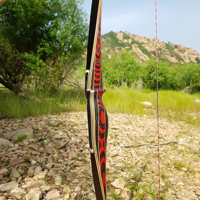 China Hunter ILF Professional Black Wood Traditional Porcelain Original Archery Hunting Hunting One Piece Long Bow For Sale pound-60 30 lb for sale