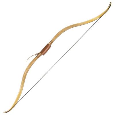 China Lamination Process Bow Mongolian Traditional Archery Brown Recurve Traditional Bow Korean Traditional Bow for sale