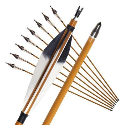 China Wholesale price archery TIR crossbow hunting set pure carbon fiber express shaft for sale pandarus feather wooden archery for sale