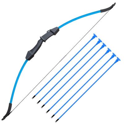 China Durable Blue Archery For Kids Fiberglass Mini Bow And Arrow Archery for sale