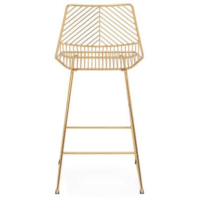 China Modern China Manufacturer Metal Wire Side Stool Chairs Modern Restaurant Cafe Furniture Chair for sale