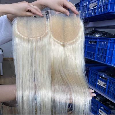 China Curly Loop 613 Closures, Straight 613 Closures, Blonde Closure Blonde Bundle Weaves With 613 Closure Hair 613 HD Lace Closure for sale