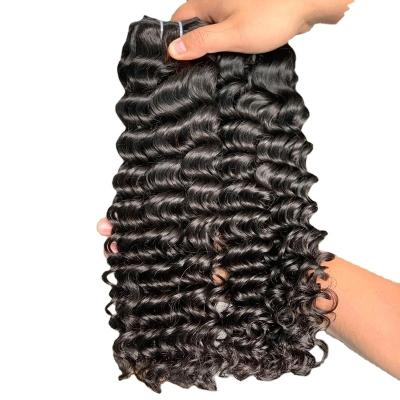 China Deep Wave 12A Grade High Quality Double Drawn Raw Virgin, Vietnamese Super Double Drawn Hair, Super Double Drawn Hair Deep Wave for sale