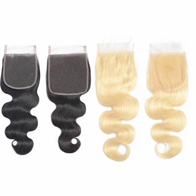 China Transparent Curly 4X4 5X5 6X6 7X7 Curly Lace Closure, 4By4 Transparent Virgin 4X4 4X4 Lace Closure Wholesale Straight Hair Closure for sale