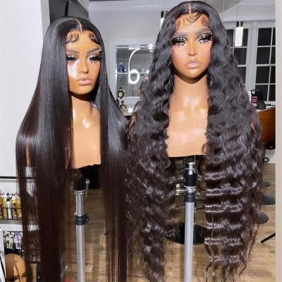 China Body Wave Wig Human Hair Straight Hair Wig Free Part, 30 Inch Cheap Straight Black Straight Bone Hair Peruvian Raw Wig Straight for sale